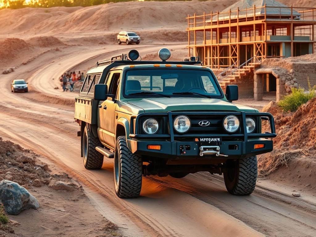 Véhicule 4x4 de liaison — parc matériel Ets Hiram Sarl